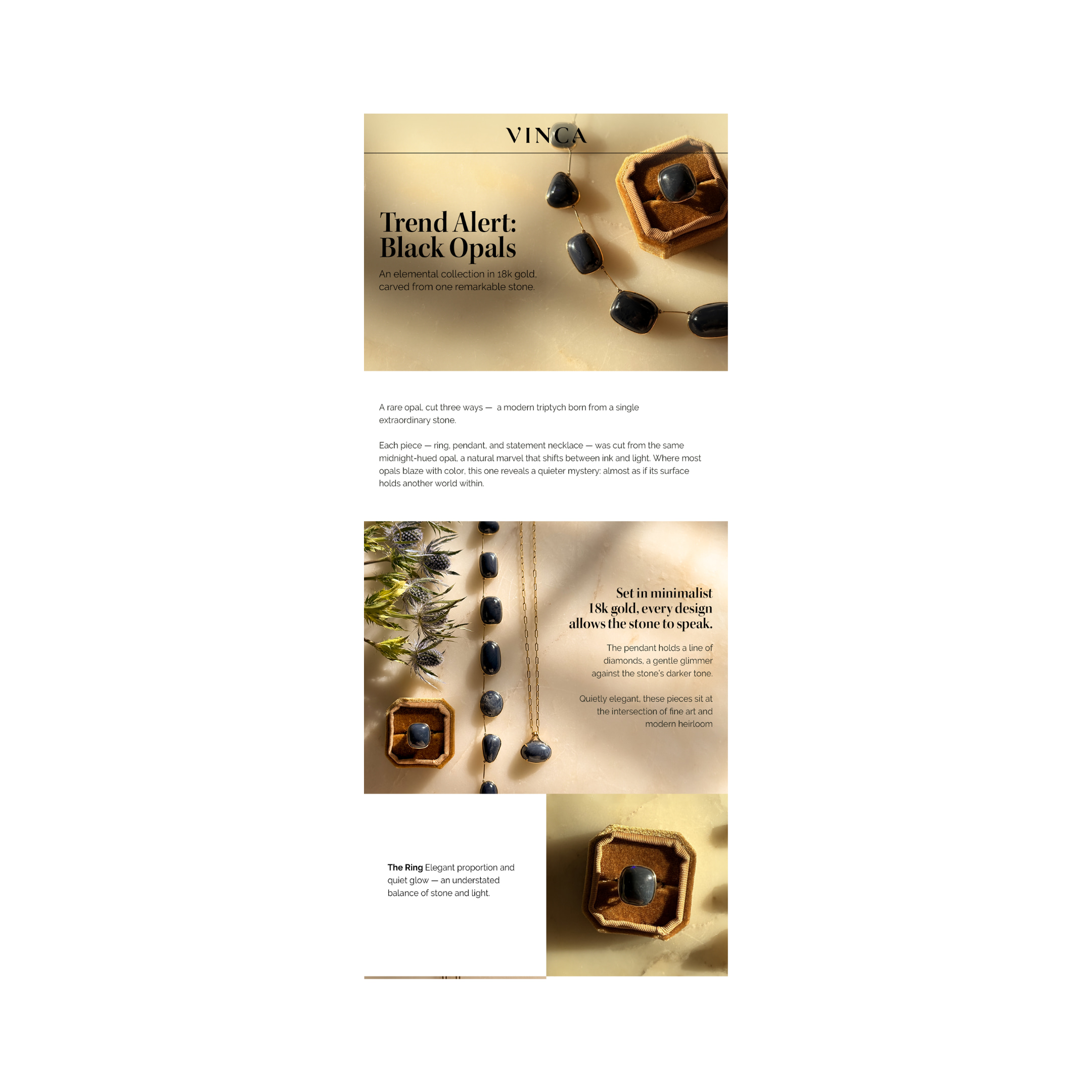 Fine jewelry creative direction by Chrystal Paasch