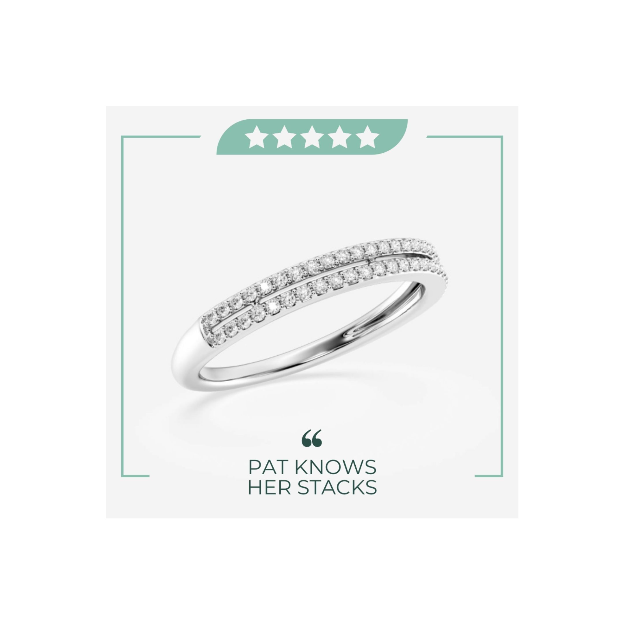 Lab-grown fine jewelry testimonial content by Chrystal Paasch