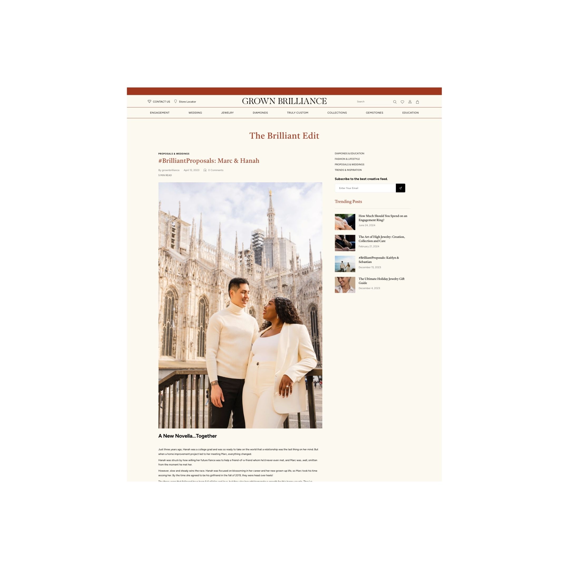 Lab-grown fine jewelry editorial blog by Chrystal Paasch